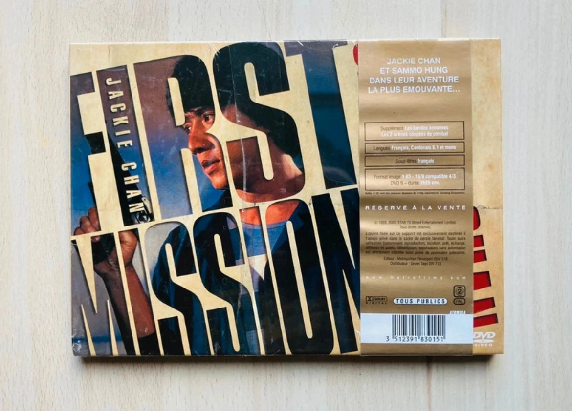 Longbox DVD First Mission Jackie Chan.
